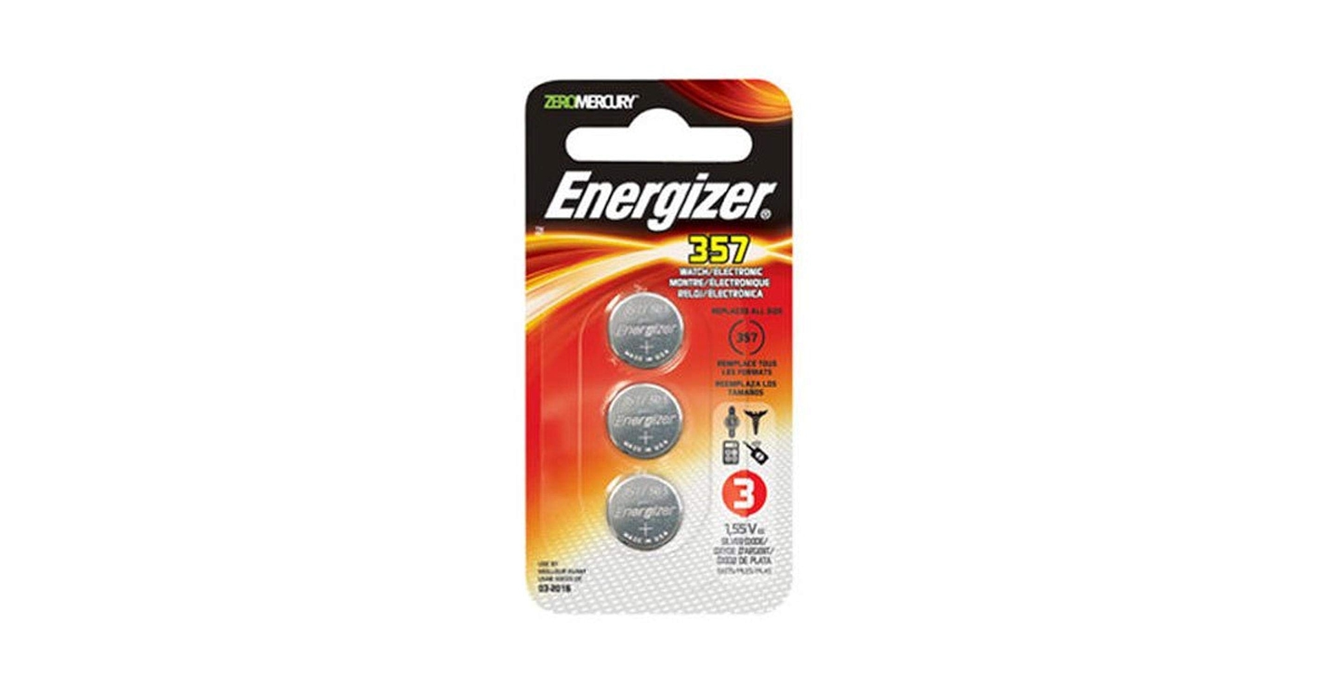 Amazon.com: Energizer 357 Battery, (Pack of 3) : Health